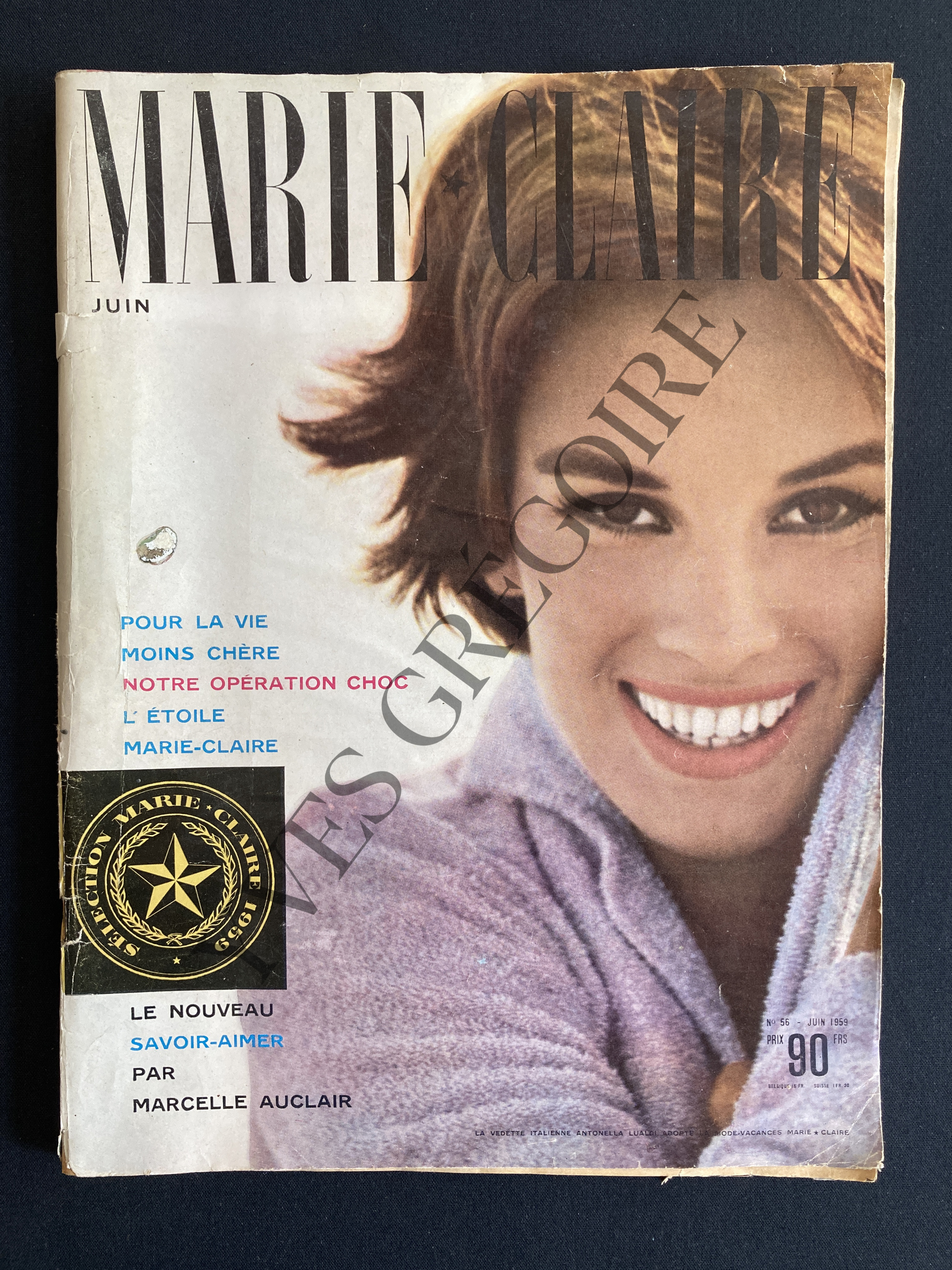MARIE CLAIRE-N°56-JUIN 1959-ANTONELLA LUALDI [Très bon] [Couverture souple]