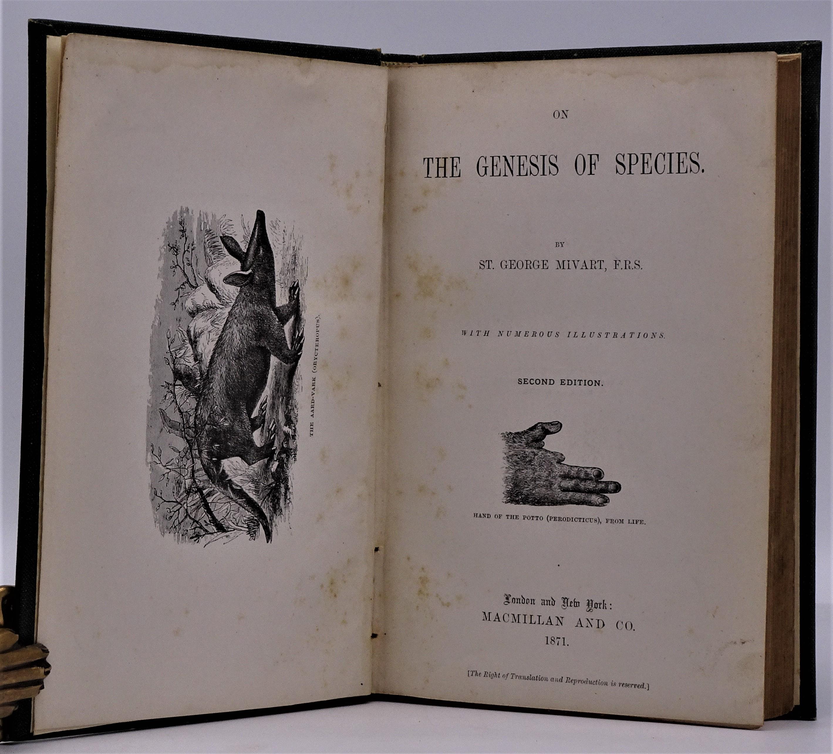 On the Genesis of Species by St. George Jackson Mivart | Project