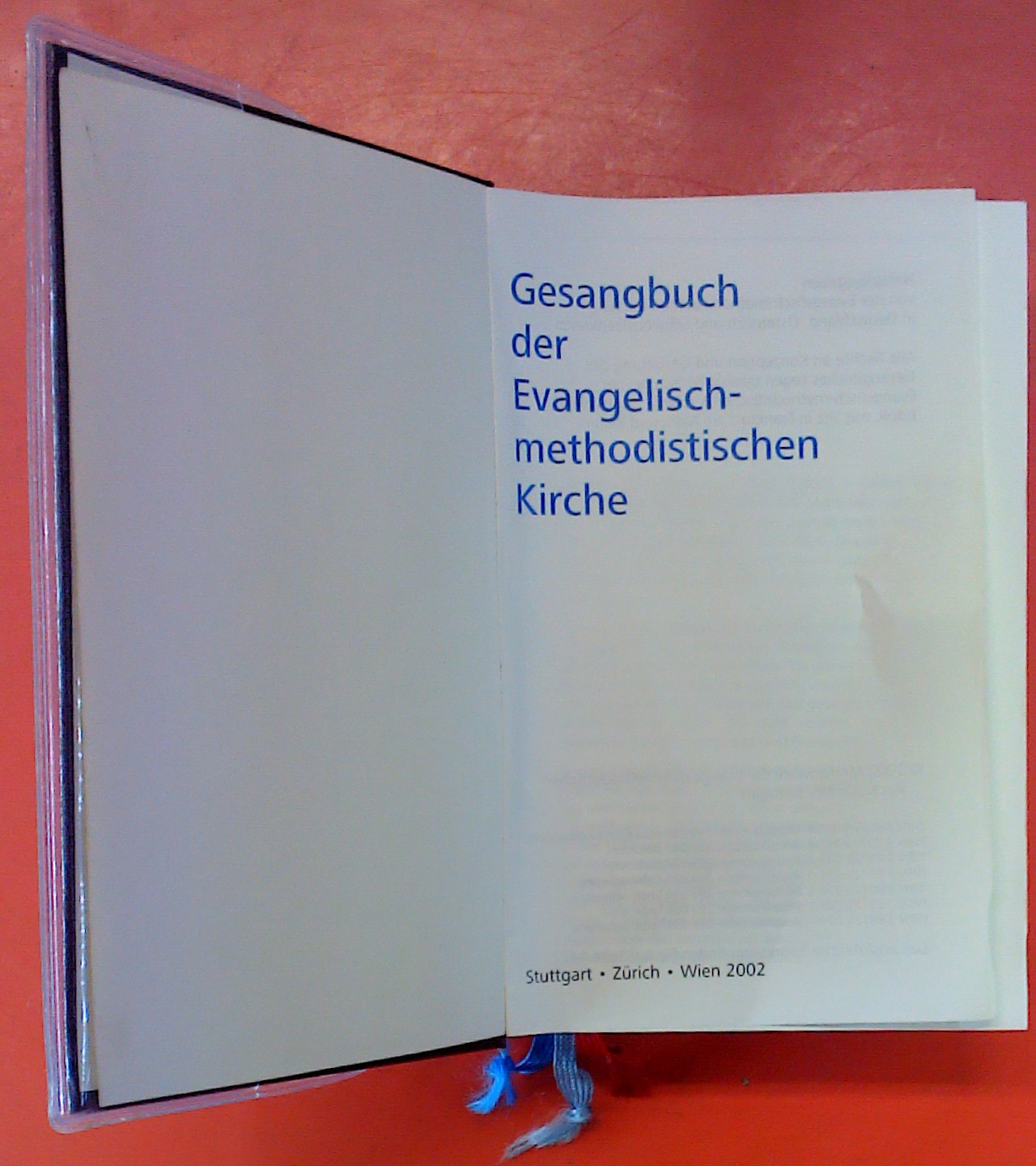 Gesangbuch der Evangelisch-methodistischen Kirche: Skivertext weinrot