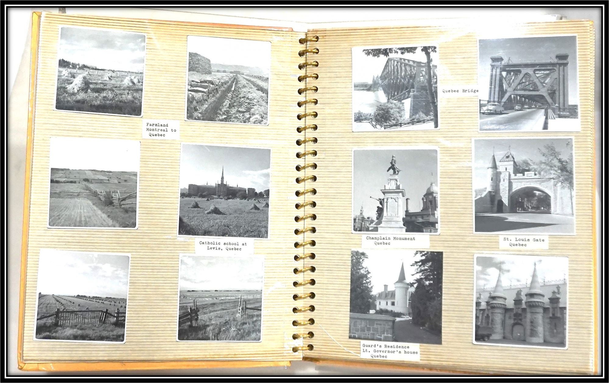 Scrapbook of a Trip to Montreal, Quebec and the Gaspe Peninsula, August