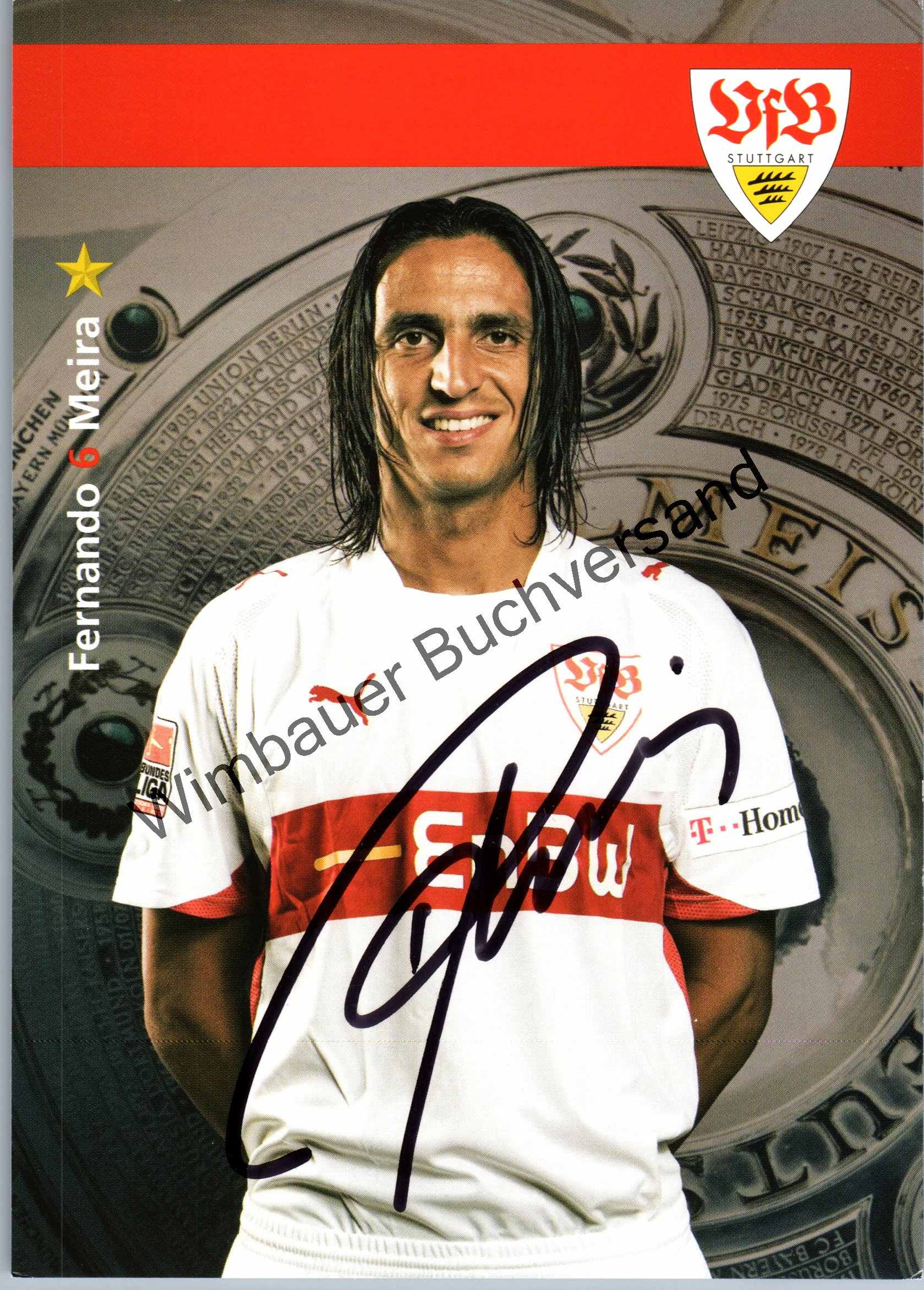 Original Autogramm Fernando Meira VfB Stuttgart /// Autograph signiert ...