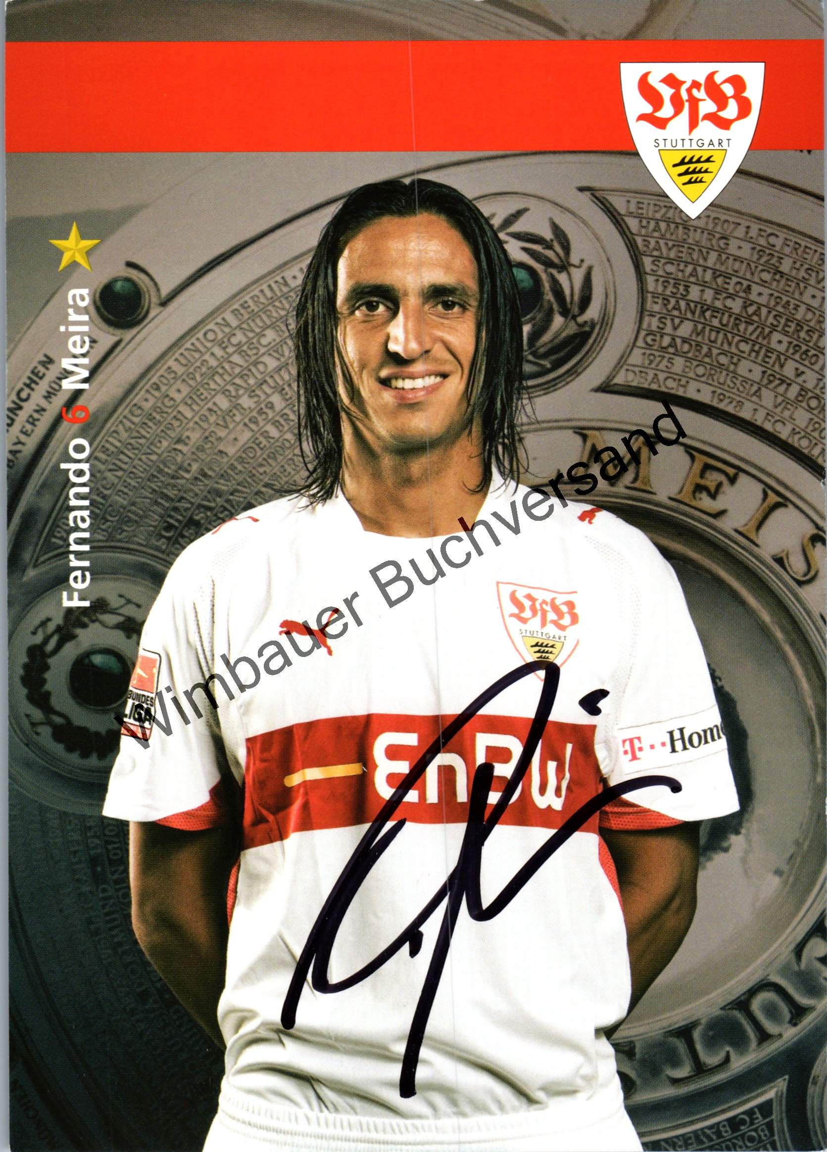 Original Autogramm Fernando Meira VfB Stuttgart /// Autograph signiert ...