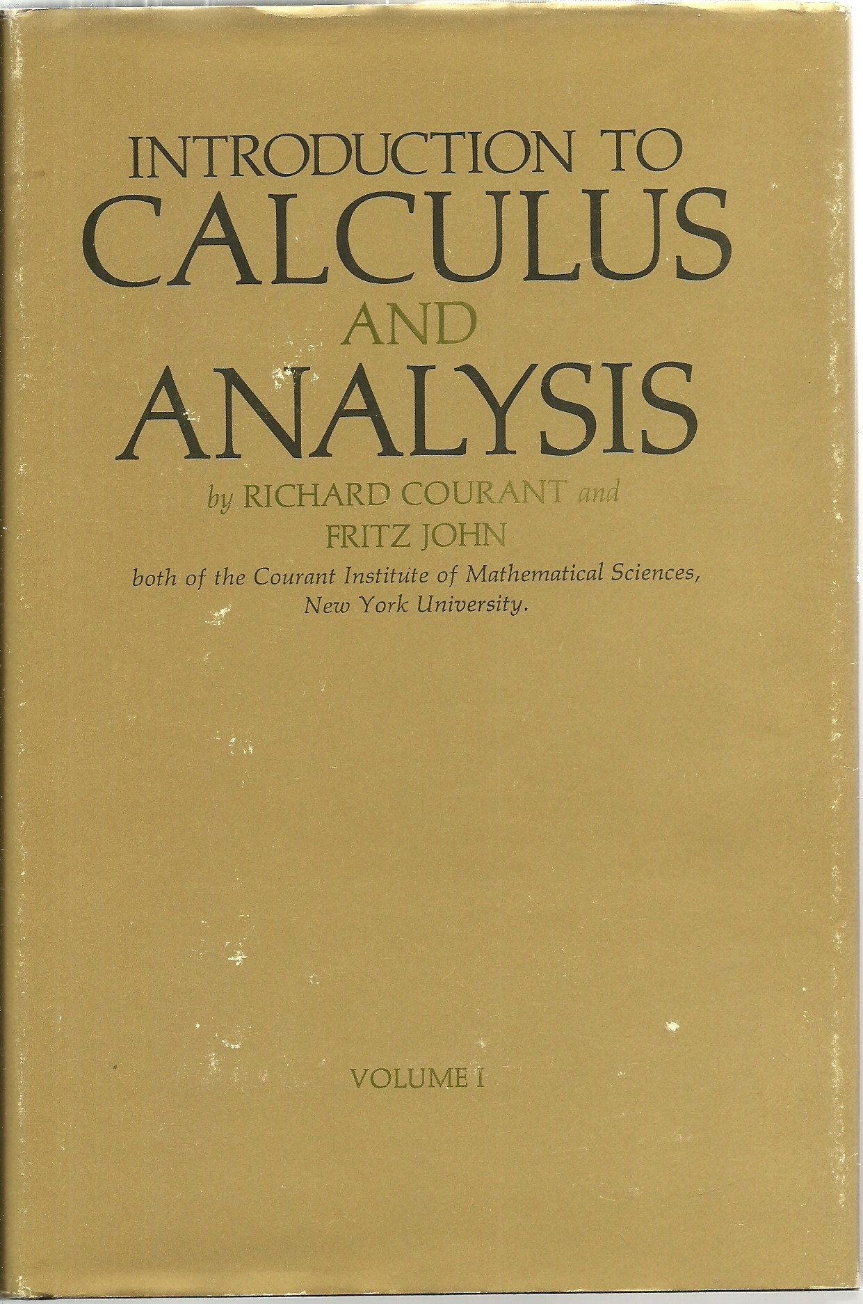 Introduction To Calculus And Analysis - Richard Courant and Fritz John