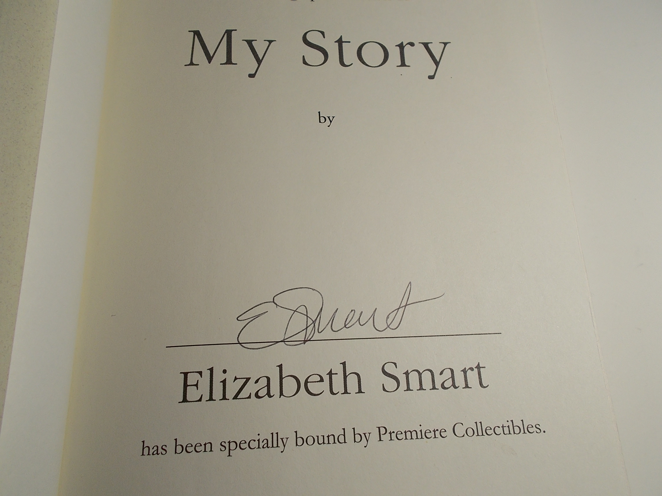 Book- My Story Elizabeth Smart with Chris Stewart