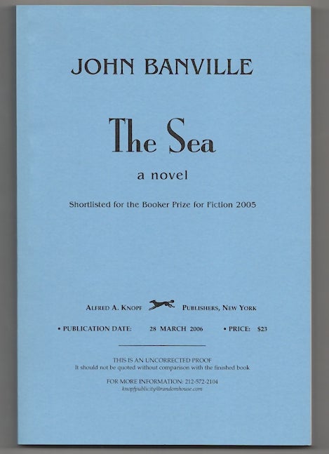 The Sea (Uncorrected Proof) BANVILLE, John [ ] [Softcover]