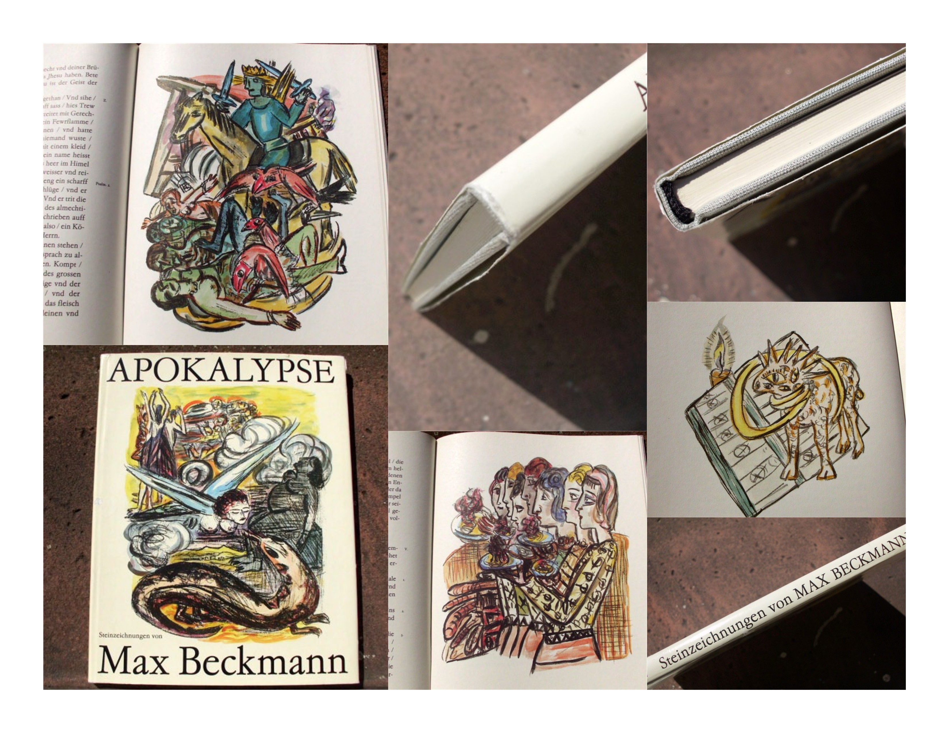 Apokalypse. Die Offenbarung Sankt Johannis in der Übertragung von Martin Luther. Mit 27 Steinzeichnungen von Max Beckmann, einer Abhandlung von Peter Beckmann: 