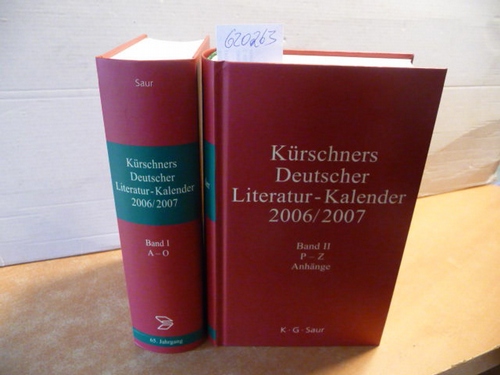 Kürschners Deutscher Literatur-Kalender: 2006 / 2007 (65 Jahrgang) / Zwei Bände) Band 1: A - M / Band 2: N - Z, Anhänge. (2 BÜCHER) - Klimt, Andreas