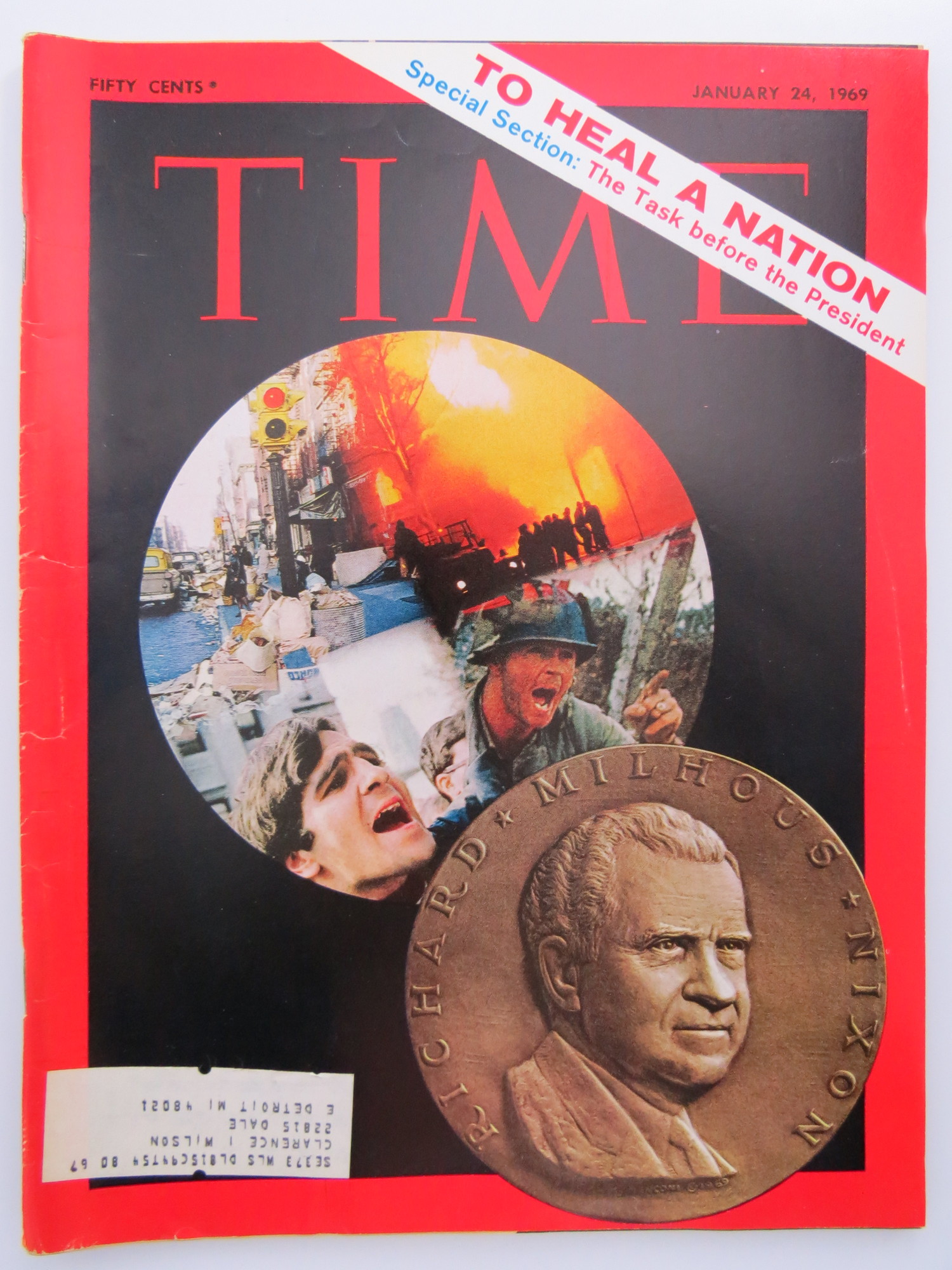 TIME MAGAZINE JANUARY 24, 1969 (TO HEAL A NATION SPECIAL SECTION
