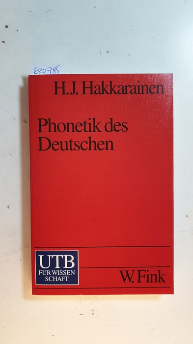 Phonetik des Deutschen (UTB ; 1835) - Hakkarainen, Heikki J.