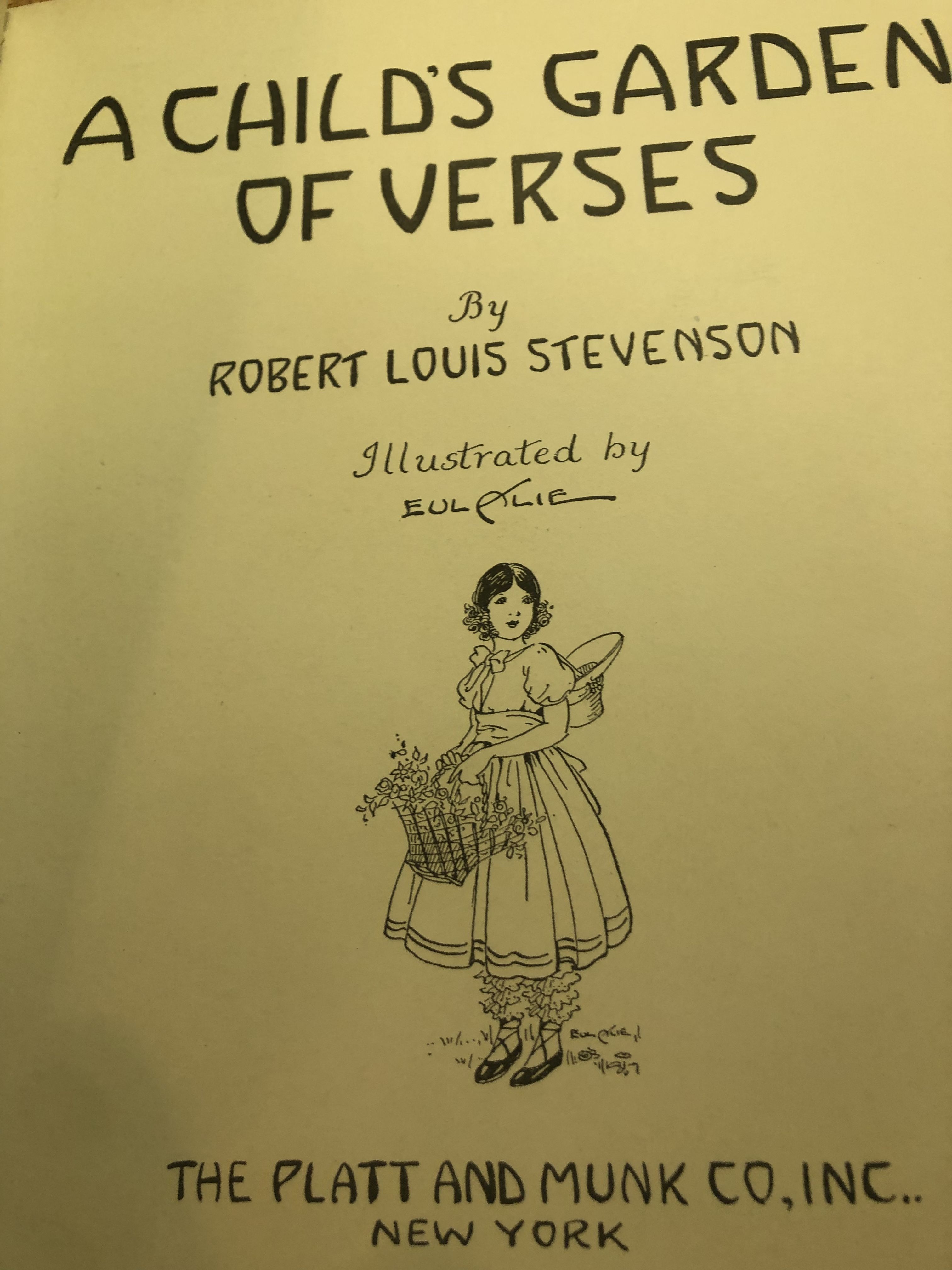 A Child's Garden of Verses, Robert Louis Stevenson, 1929