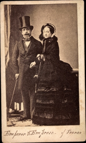 CdV Emperor Napoleon III. and Empress