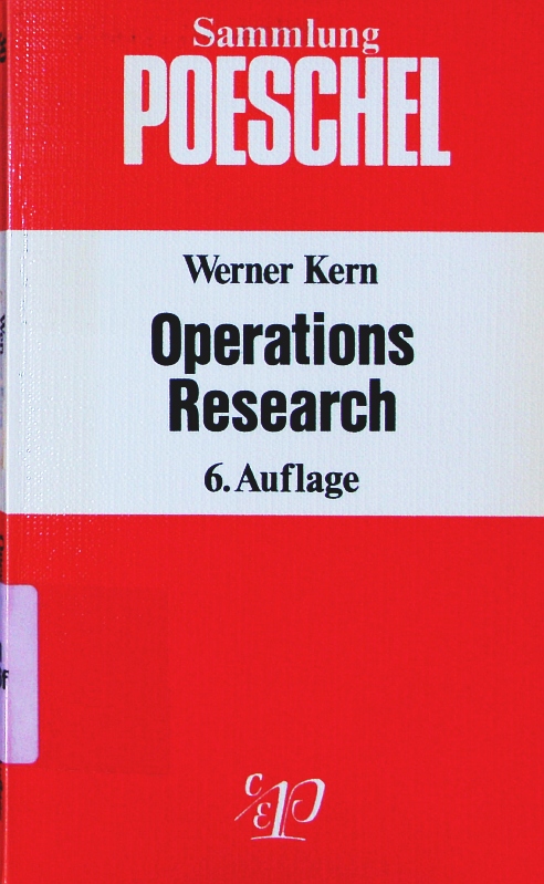 Operations research. Einführung und Überblick. - Kern, Werner