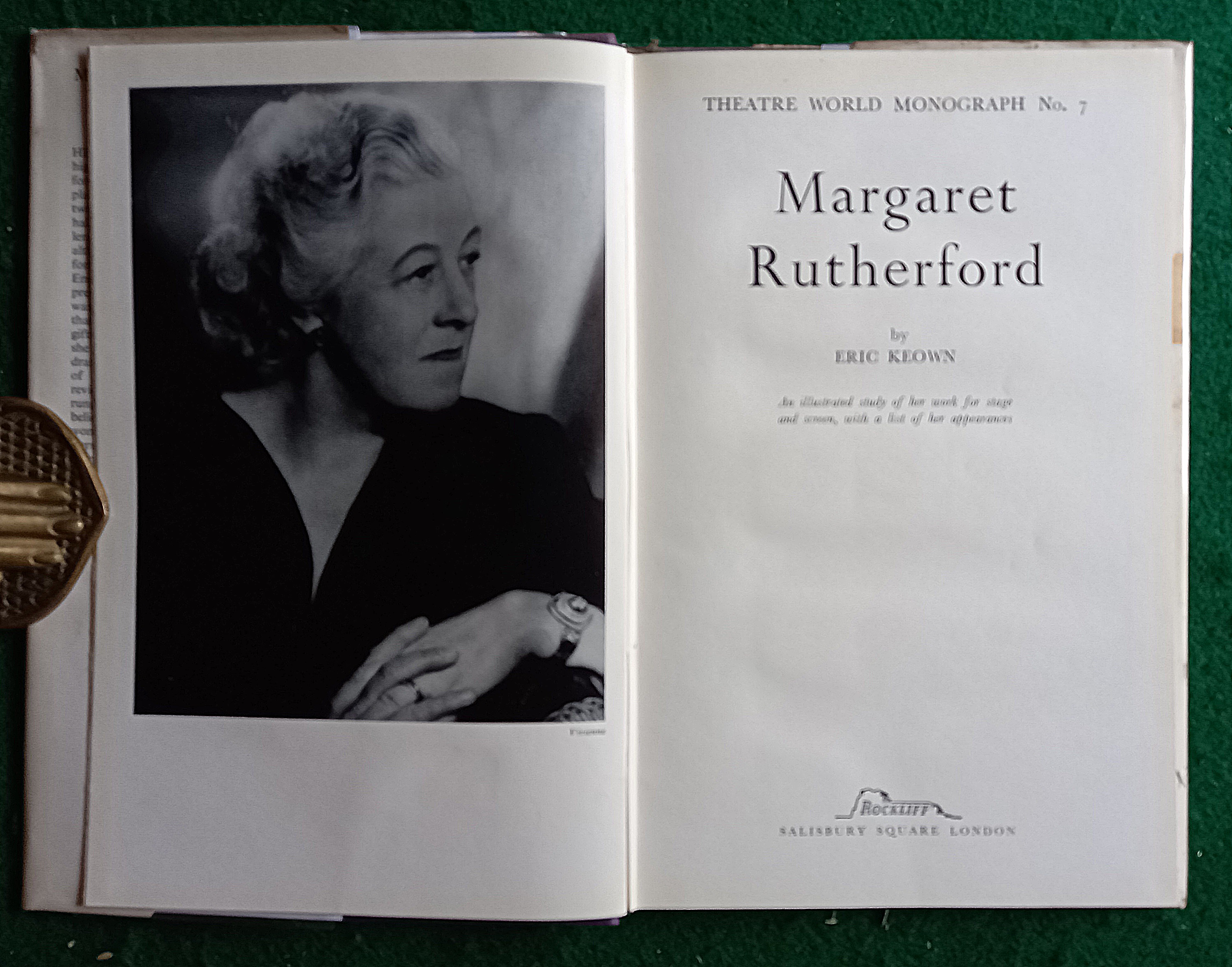 Margaret Rutherford By Keown Eric Very Good Hardcover 1956 Gerald Baker
