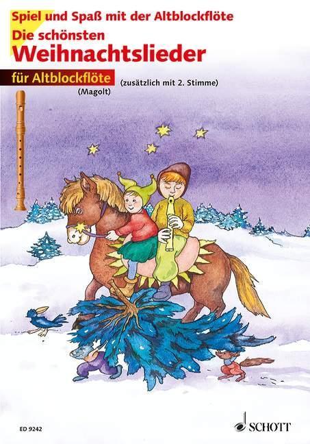 Die schoensten Weihnachtslieder. 1-2 Alt-Blockfloeten