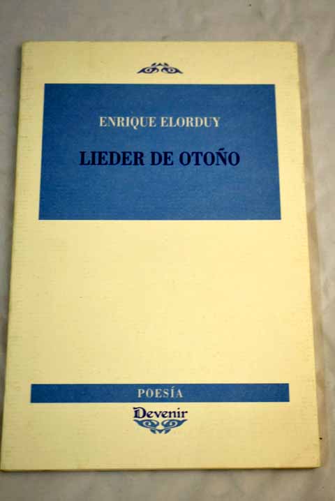 Lieder de otoño - Elorduy, Enrique