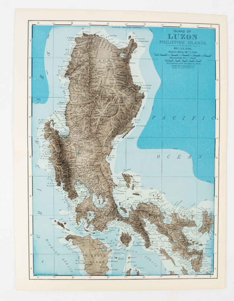 Island of Luzon Philippine Islands. [PHILIPPINES - MAP.] Philippines