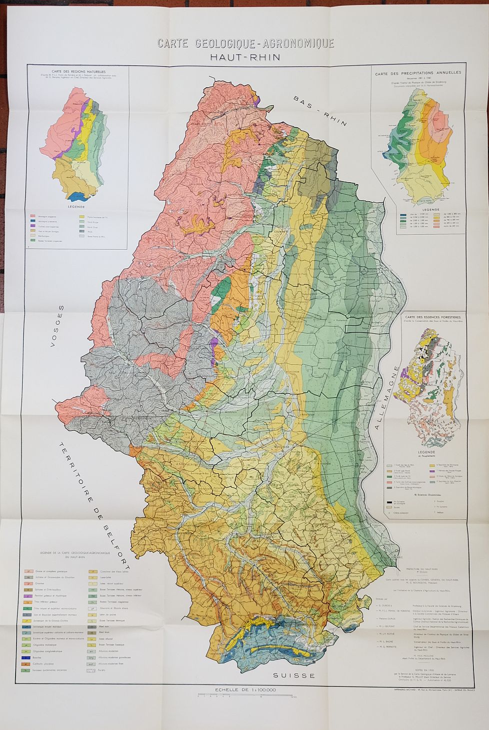 Notice Explicative De La Carte Geologique Et Agronomique Du Departement Du Haut Rhin A L Echelle Du 1 100 000 By Bulletin Du Service De La Carte Geologique D Alsace Et De Lorraine Tome 8