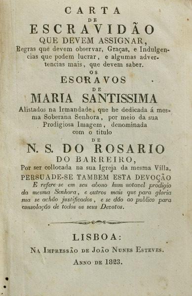 CARTA DE ESCRAVIDÃO  Barnebys
