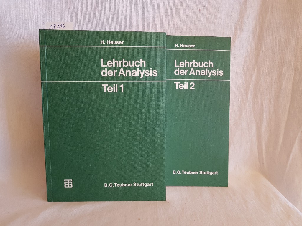 Lehrbuch der Analysis, Teil 1 und 2. (= Mathematische Leitfäden). - Heuser, H.