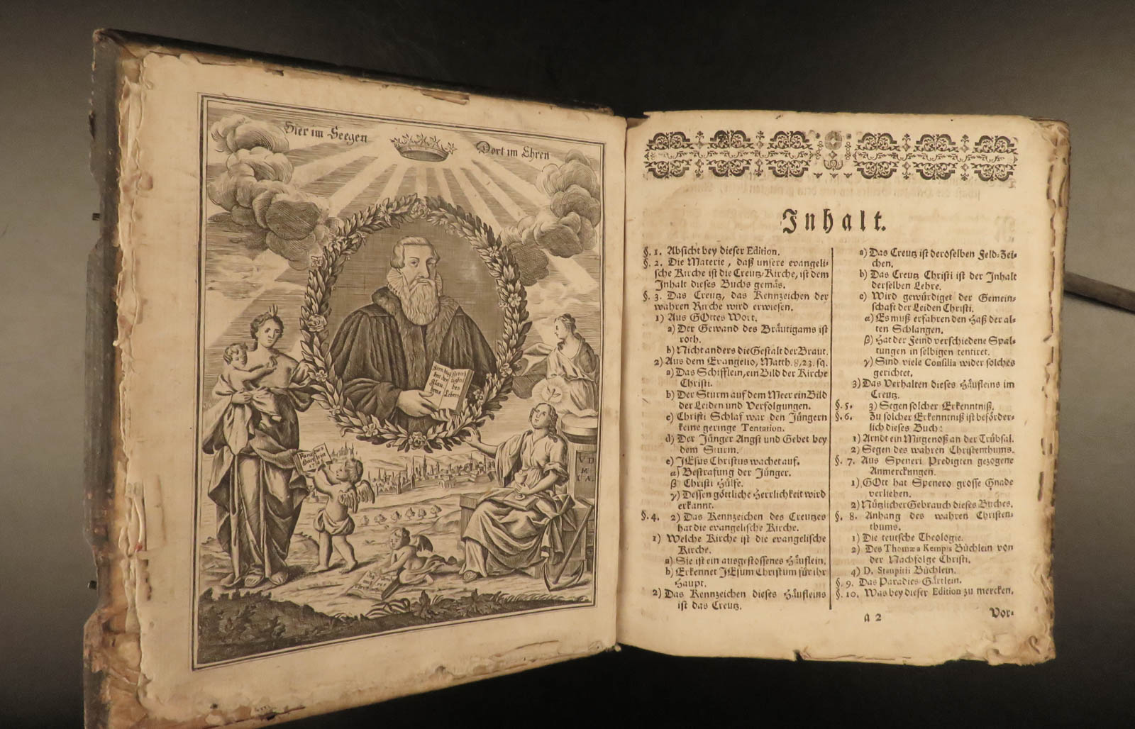 Herrn Johann Arndts . Sechs Bucher vom Wahren Christenthum : . Nebst dem  Paradies=Gartlein mit einer Vorrede by ARNDT, Johann: Near Fine Hardcover  (1755)
