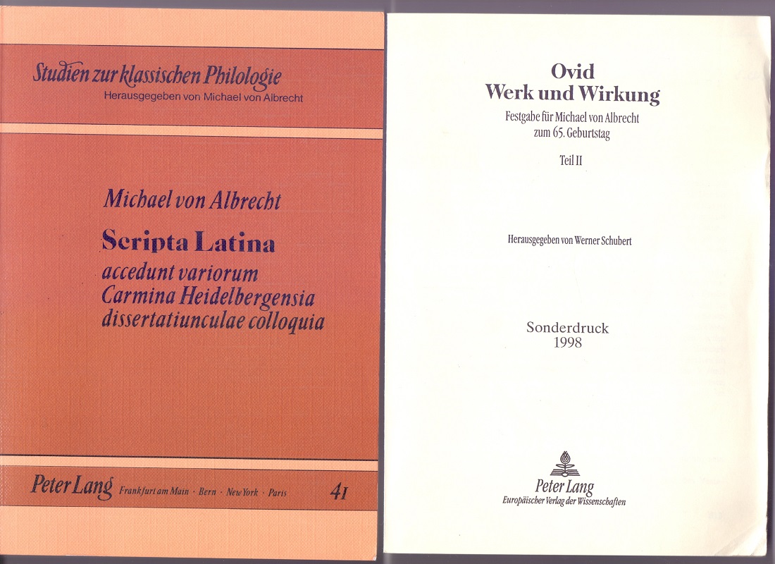 Scripta Latina (Studien zur klassischen Philologie, Band 41) - Albrecht, Michael von und Werner Schubert