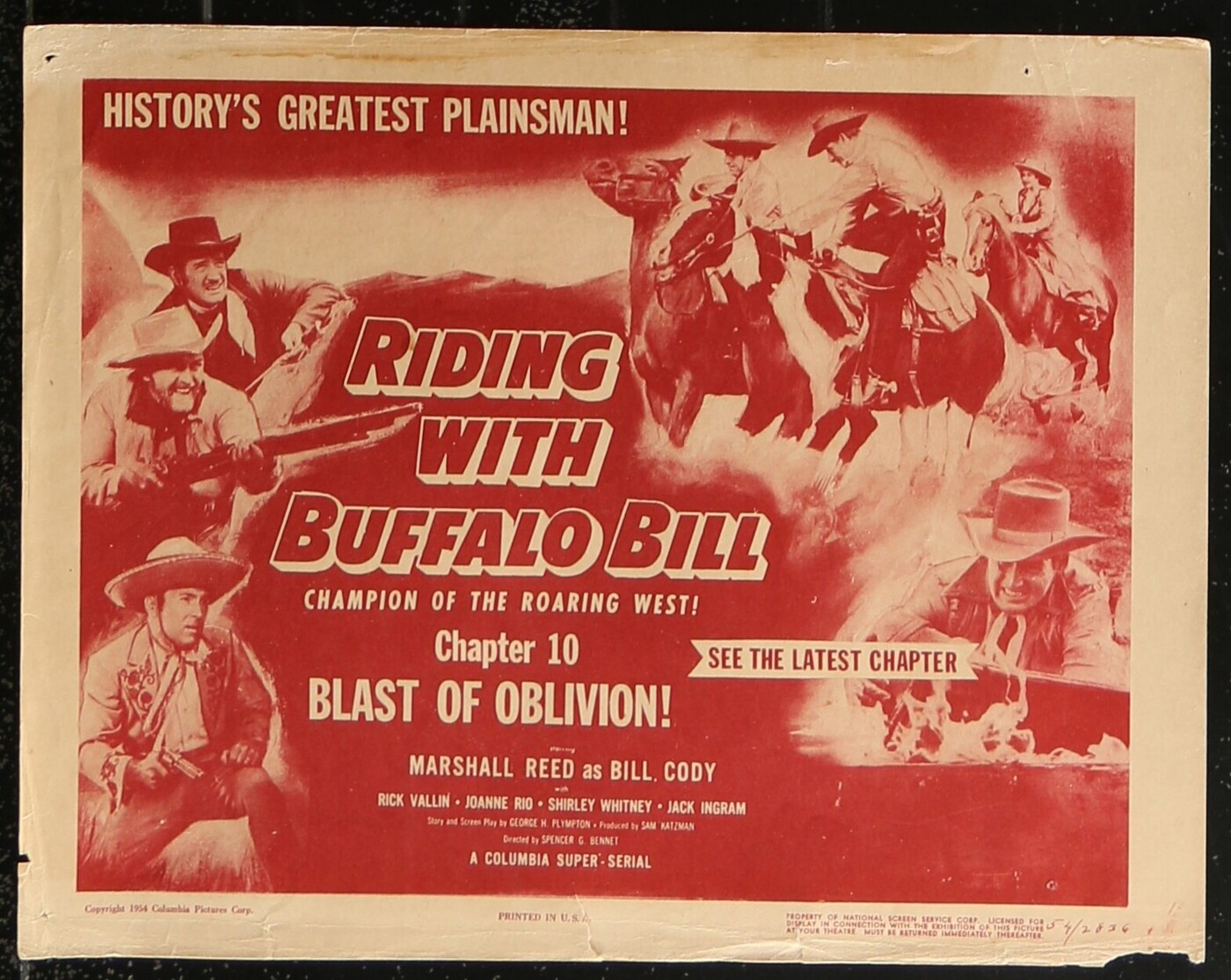 Riding With Buffalo Bill 11'x14' Lobby Card Chapter 10: (1954) Photograph |  DTA Collectibles