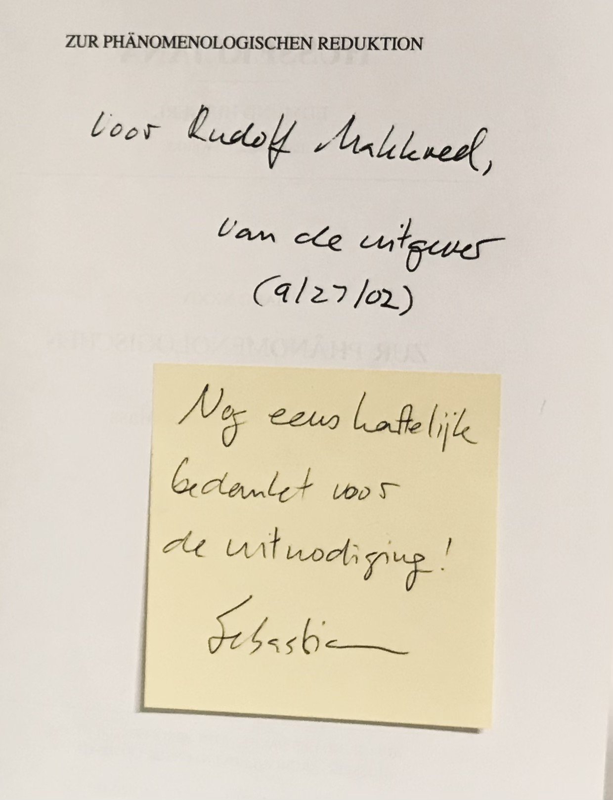 Zur Phänomenologischen Reduktion. Texte aus dem Nachlass Zur Phänomenologischen Reduktion. Texte aus dem Nachlass