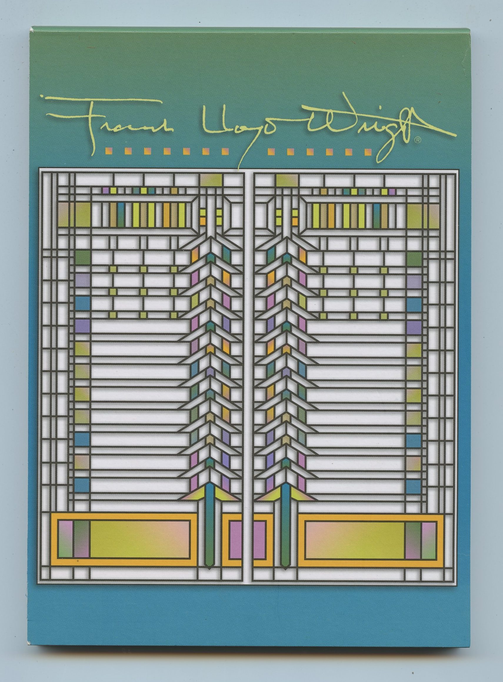 Frank Lloyd Wright themed notepad - Pomegranate Communications