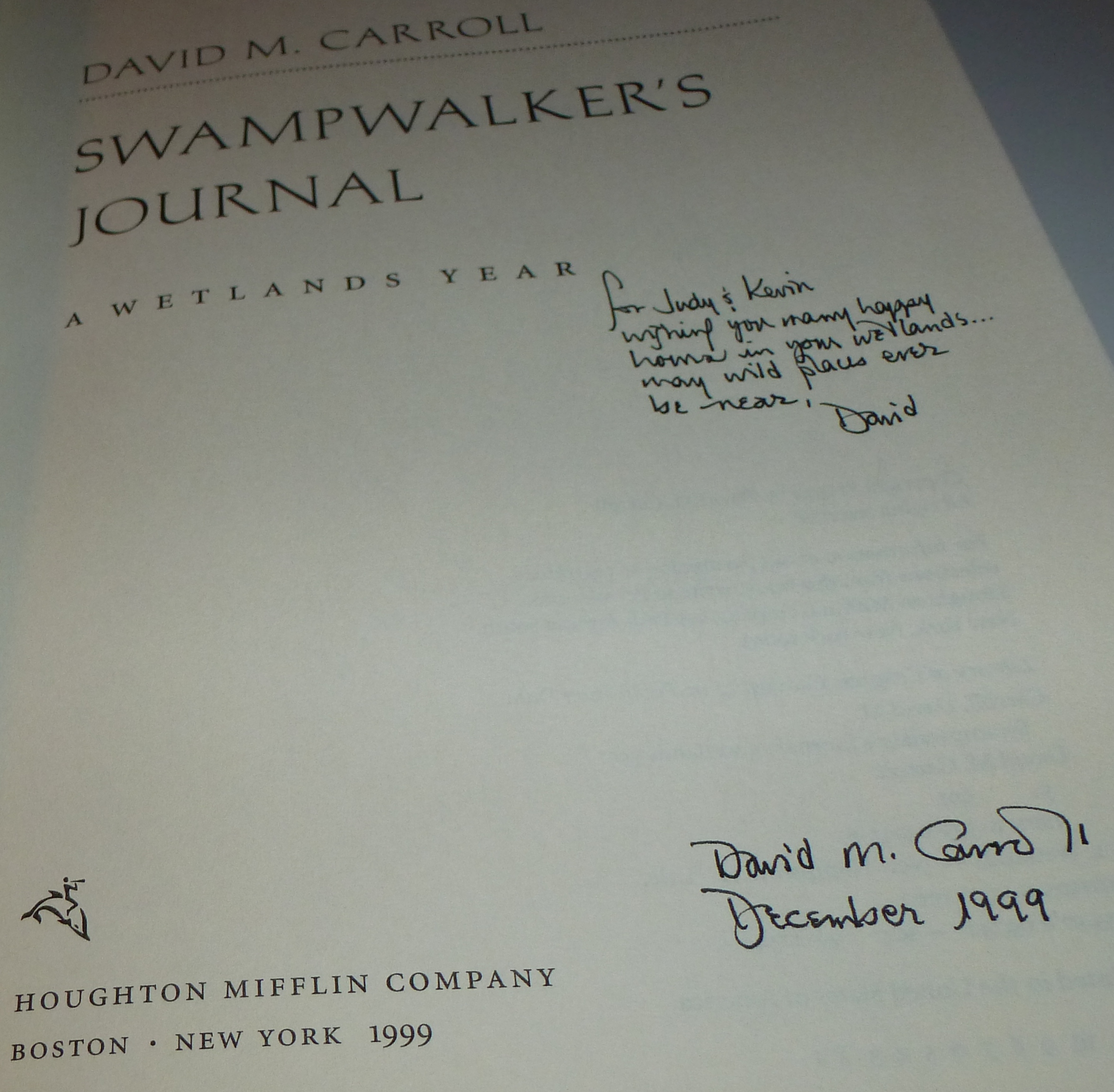 Swampwalkers Journal