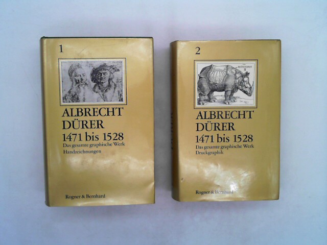 Albrecht Dürer. Das gesamte graphische Werk. Band 1 Handzeichnungen. Band 2 Druckraphik. Komplett.