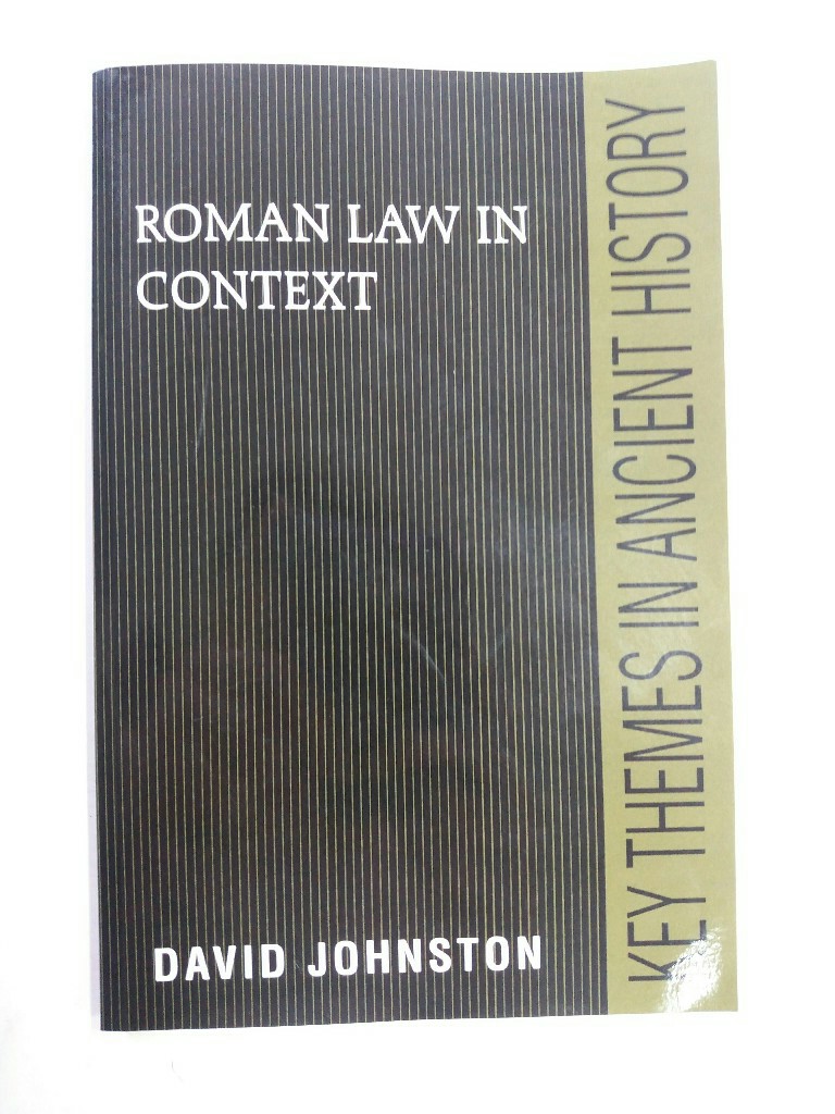 Roman Law in Context. - Johnston, David