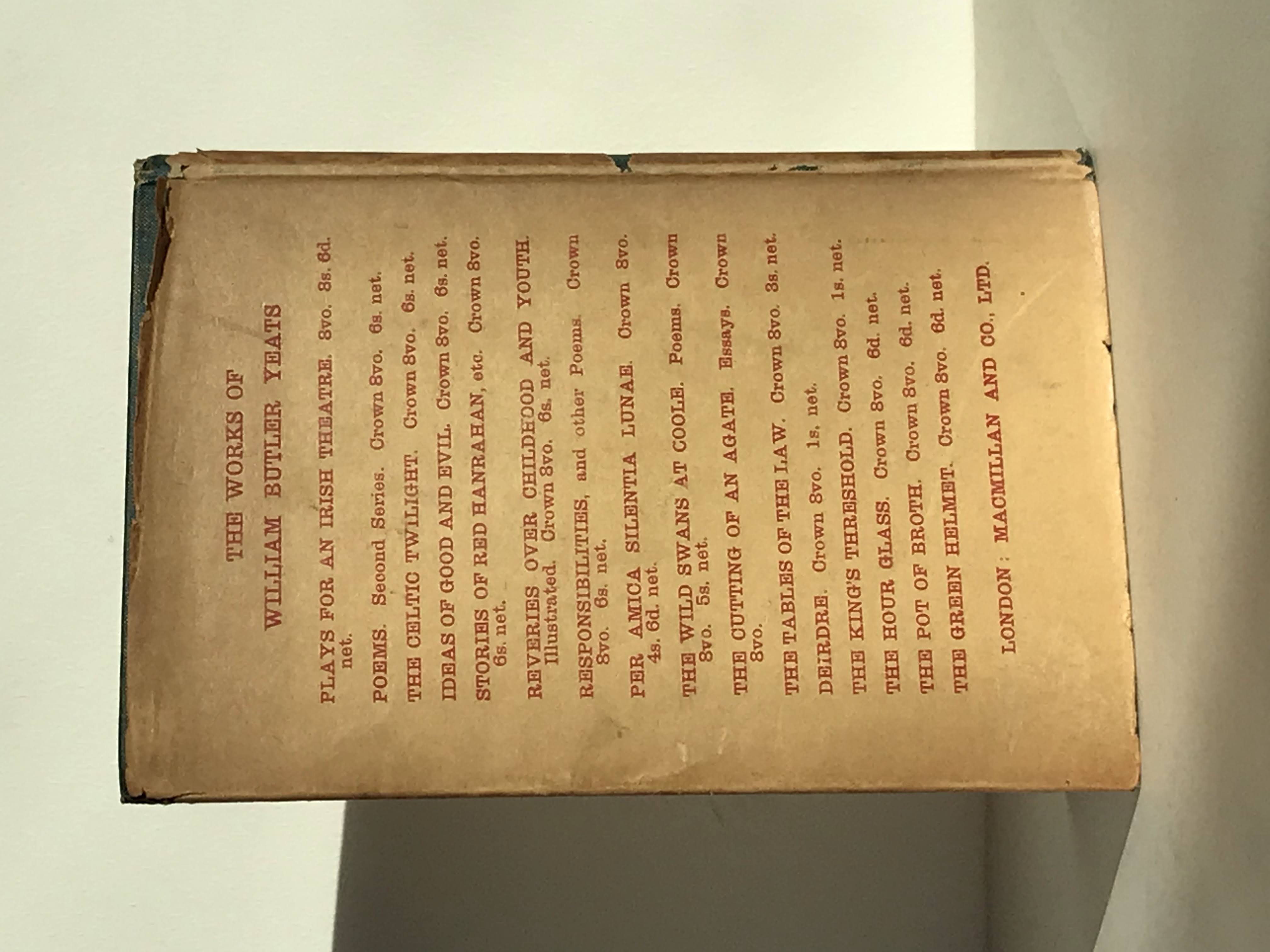 The Wild Swans at Coole by William Butler Yeats (1919) Christian White Rare Books Ltd