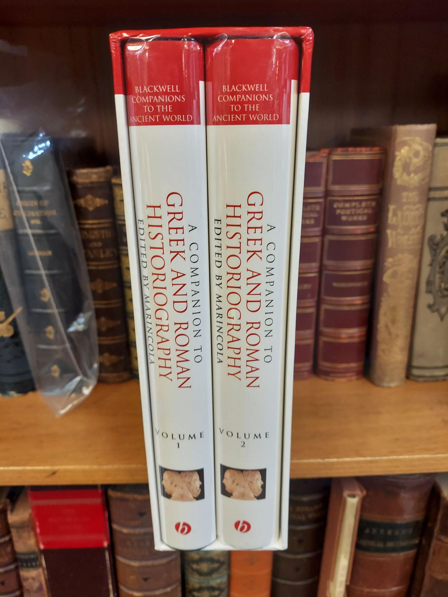 A COMPANION TO GREEK AND ROMAN HISTORIOGRAPHY [2 VOLUMES] - Marincola, John [Editor]