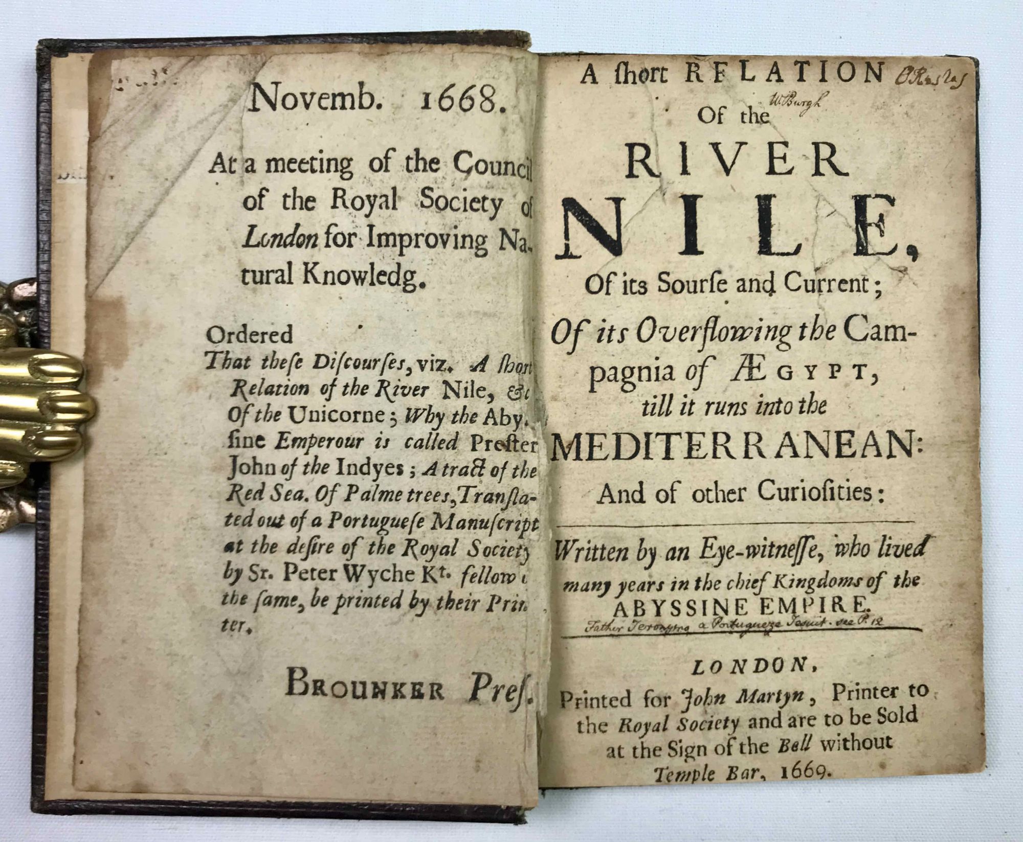 A Short Relation Of the River Nile, Of its Sourse and Current; Of its Overflowing the Campagnia of Aegypt, till it runs into the Mediterranean: And o
