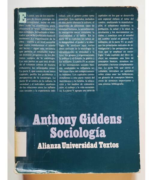 SOCIOLOGÍA - GIDDENS, Anthony