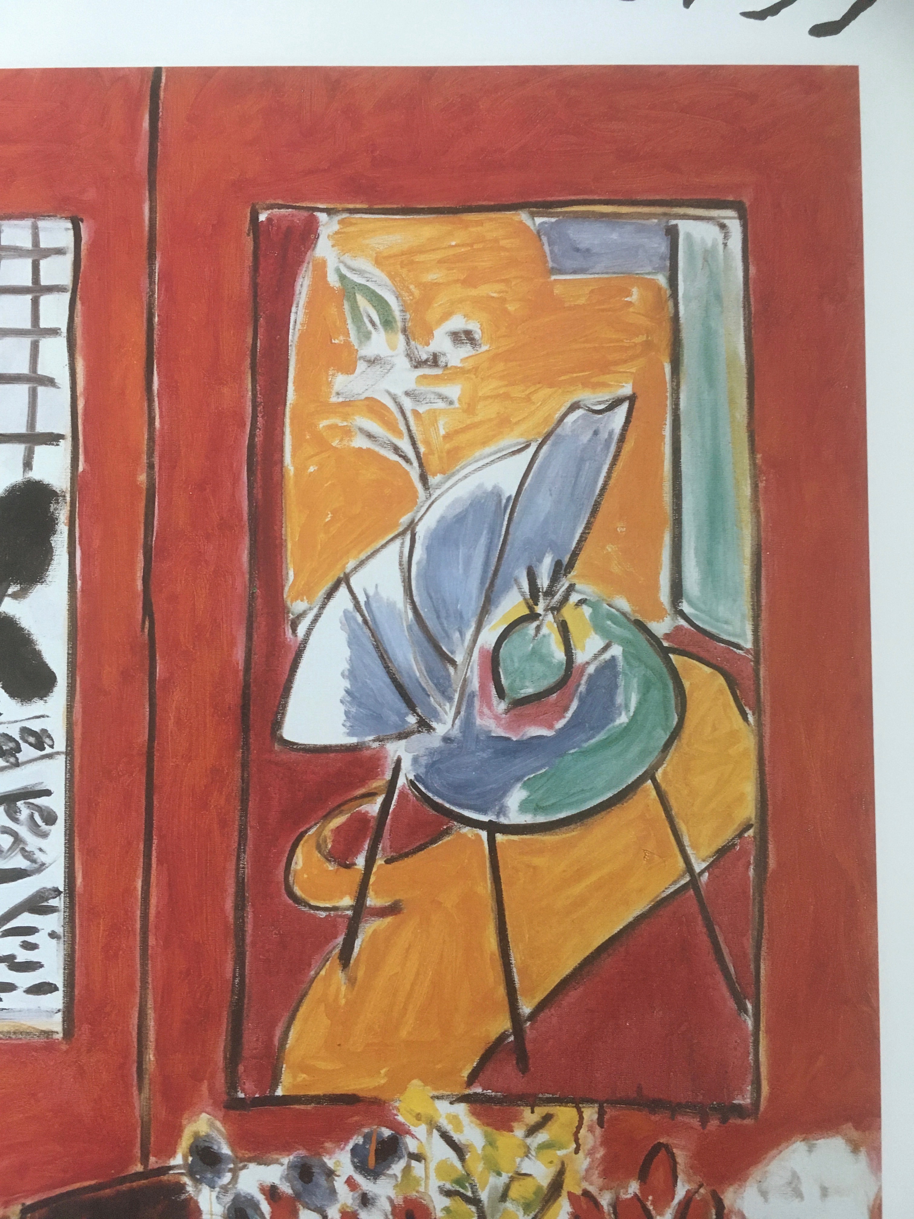 Grand intérieur rouge Poster by Henri Matisse: Art 