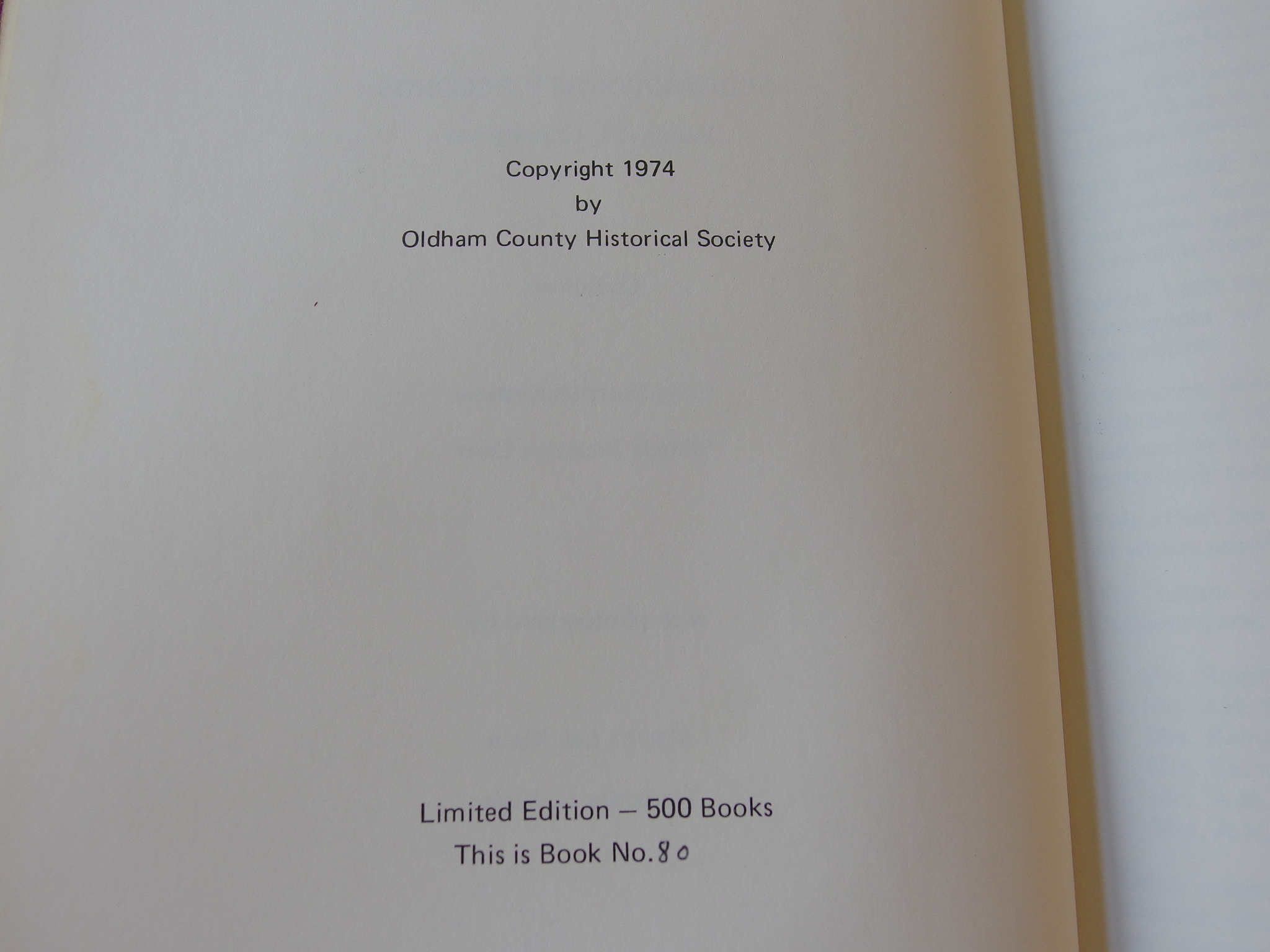 Oldham County Kentucky Records, Volume 1, Cemeteries by Edna Scott