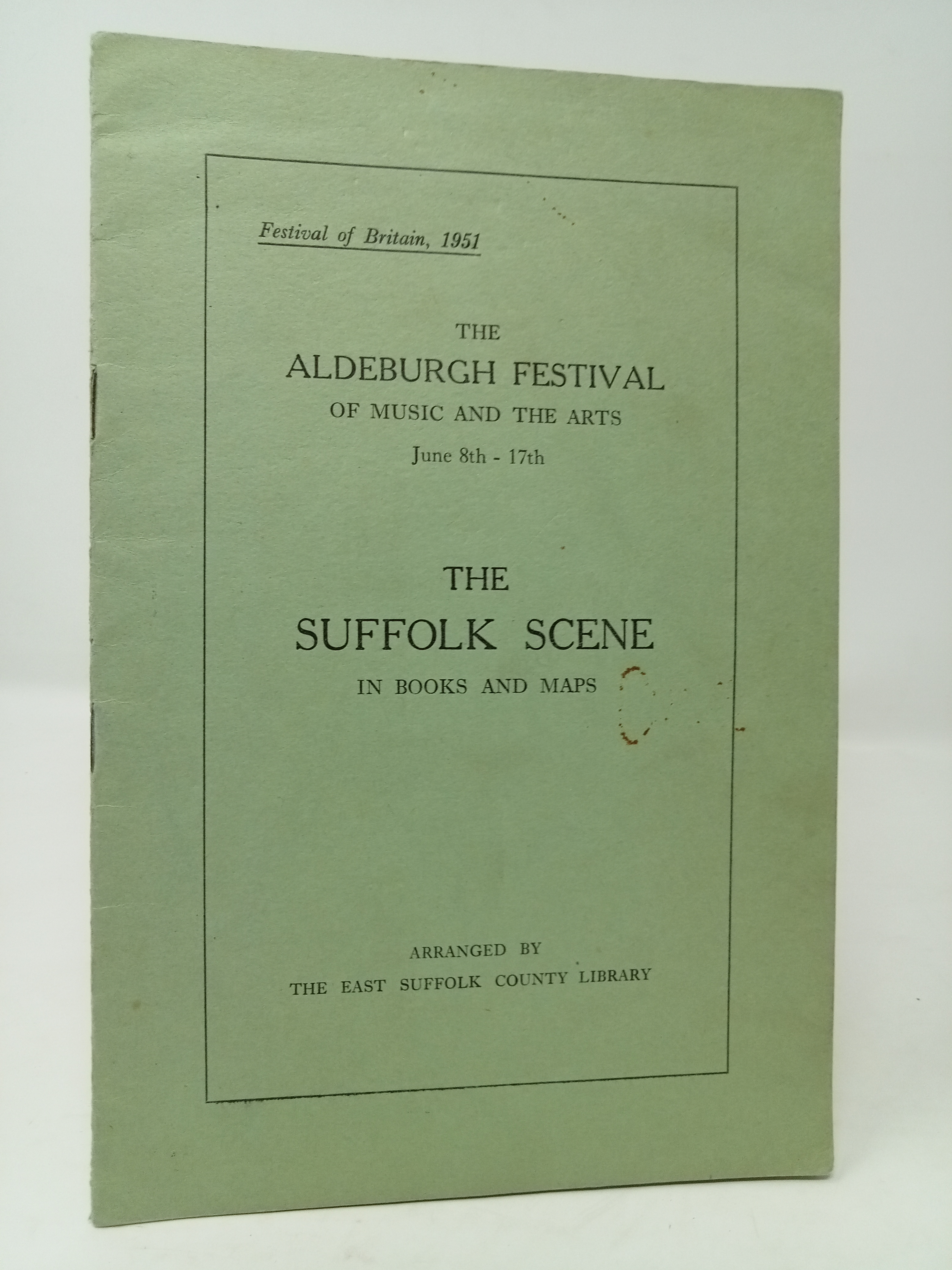 The Suffolk Scene in Books and Maps. by East Suffolk County Library