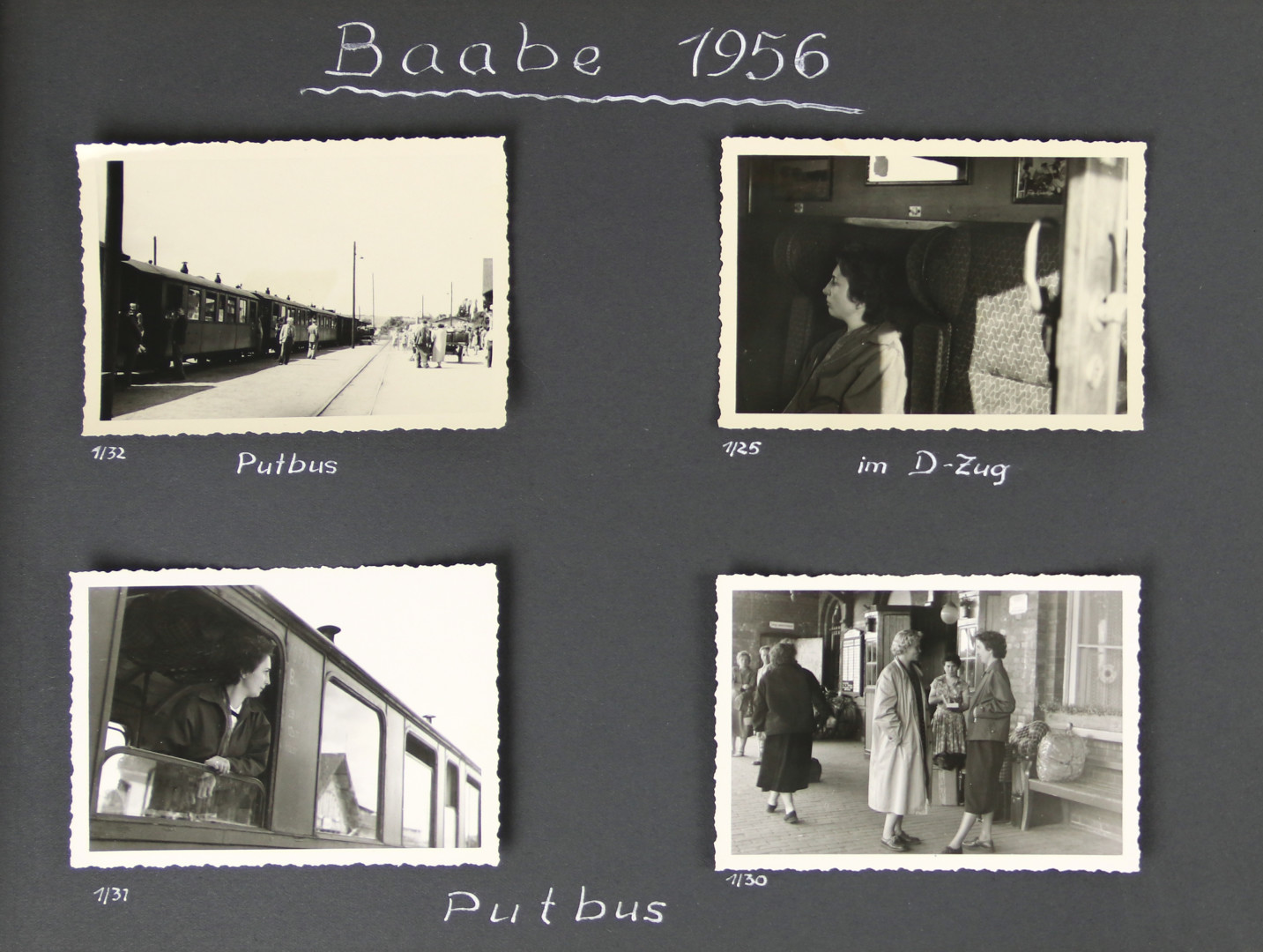 Sammlung von 5 privaten Fotoalben mit etwa 640 Urlaubsbildern, vornehmlich von der Ostsee, ca. 1951-1961.