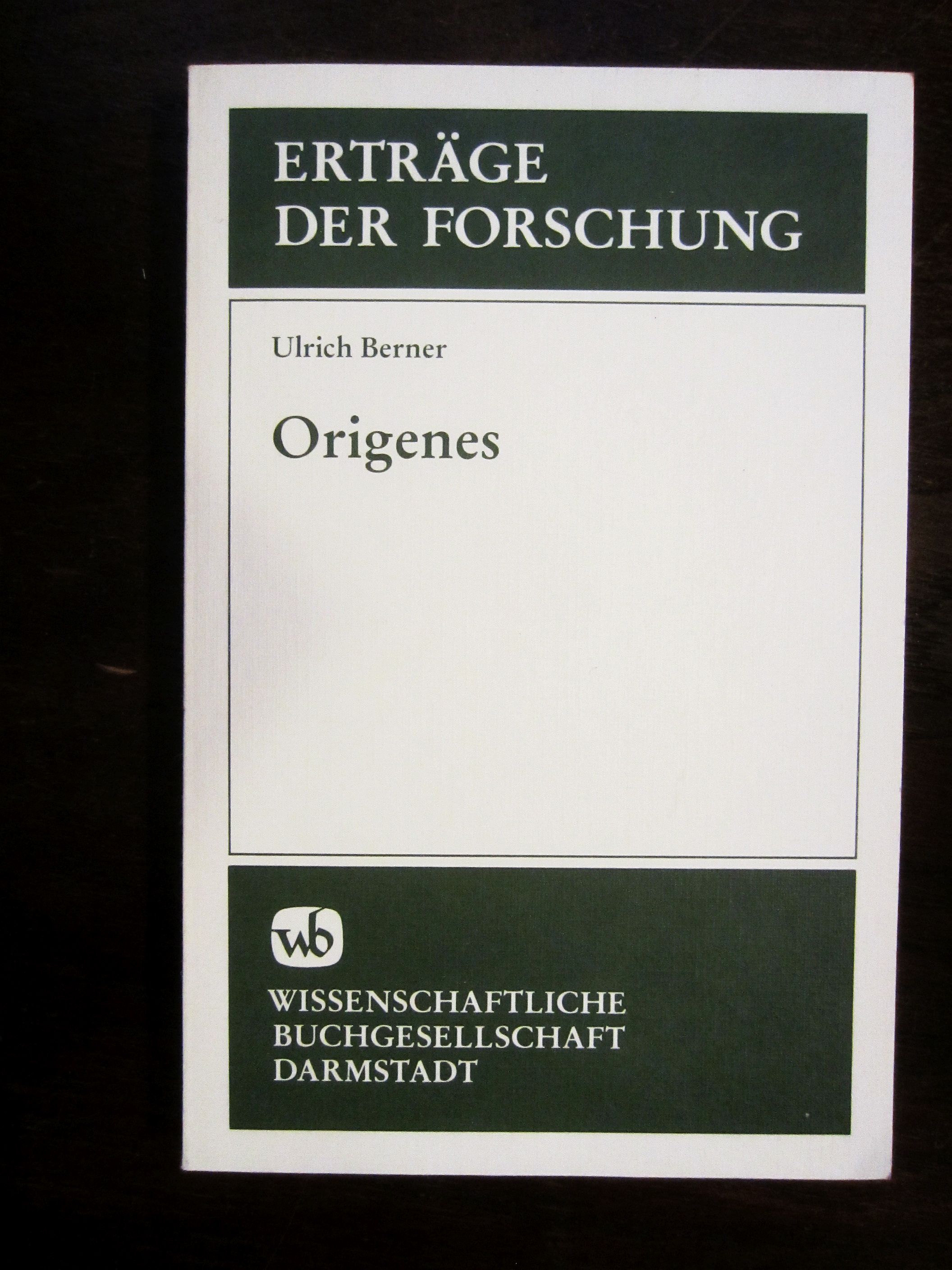 Origenes. Erträge der Forschung Band 147 - Berner, Ulrich