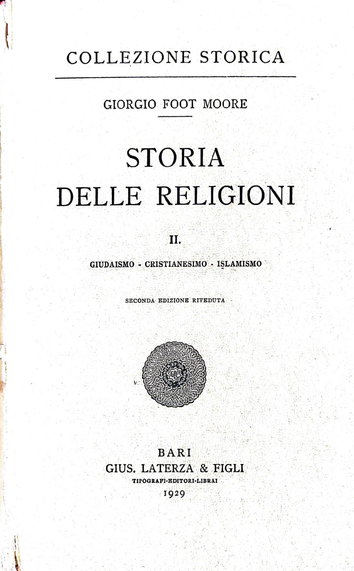 Abebooks Storia delle religioni - II edizione - giudaismo-cristianesimo-islamismo