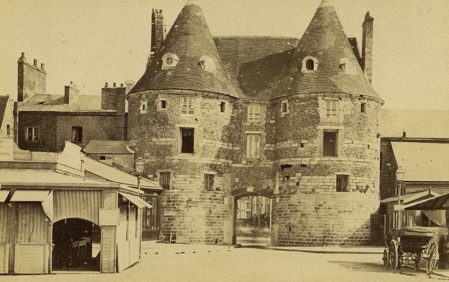 France Normandy Dieppe City gate Remparts old Photo Neurdein 1890 by ...