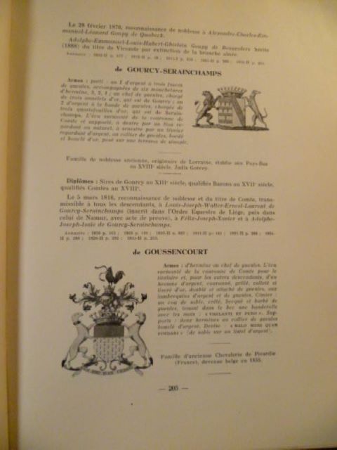 Armorial de la noblesse belge. Orné des Armoiries figurées dans les