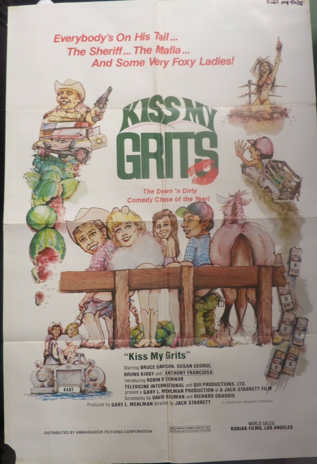 Kiss my grits movie poster/One sheet/Bruce Davison:  Art&nbsp;/&nbsp;Print&nbsp;/&nbsp;Poster | AntiquesCollectionsCostadelsol