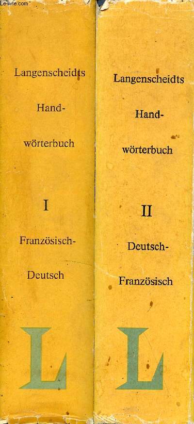 Langenscheidts Handwörterbuch Französisch en 2 tomes ( tome1+2) - Teil 1 Französisch-Deutsch - Teil 2: Deutsch-Französisch - Lange-Kowal E. E./ Wilhelm K.