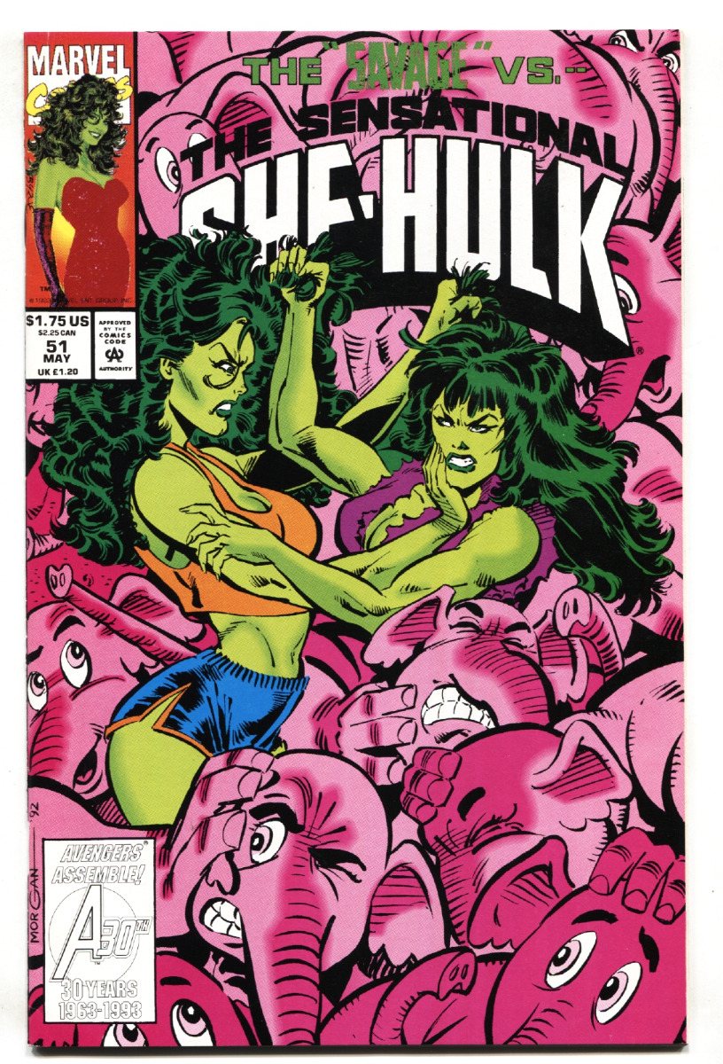 admirar Cenar tema SENSATIONAL SHE-HULK #51 Girl Fight cover 1993 comic book: (1993) Cómic |  DTA Collectibles