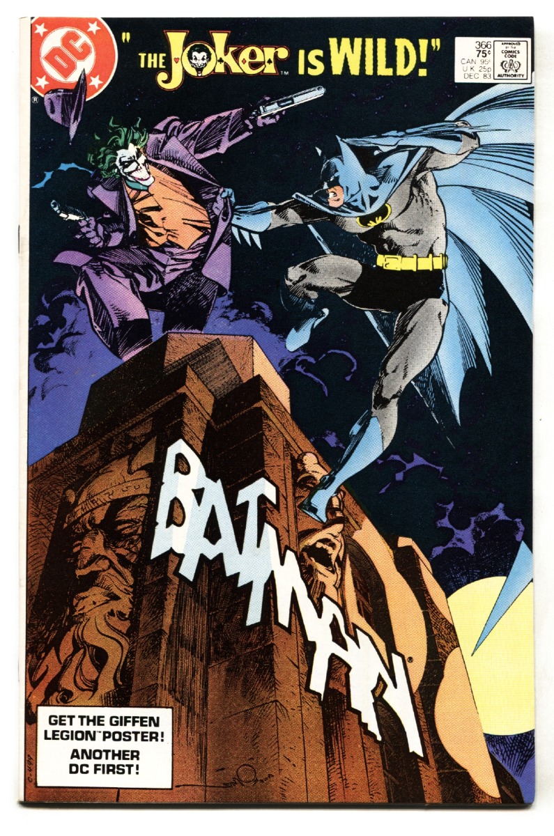 BATMAN #366 Joker cover-1983-Classic cover comic book NM-: (1983) Comic |  DTA Collectibles