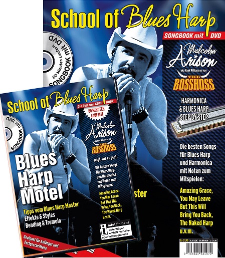 School of Blues Harp. Blues Harp Motel. Songbook mit DVD. - Arison, Malcolm