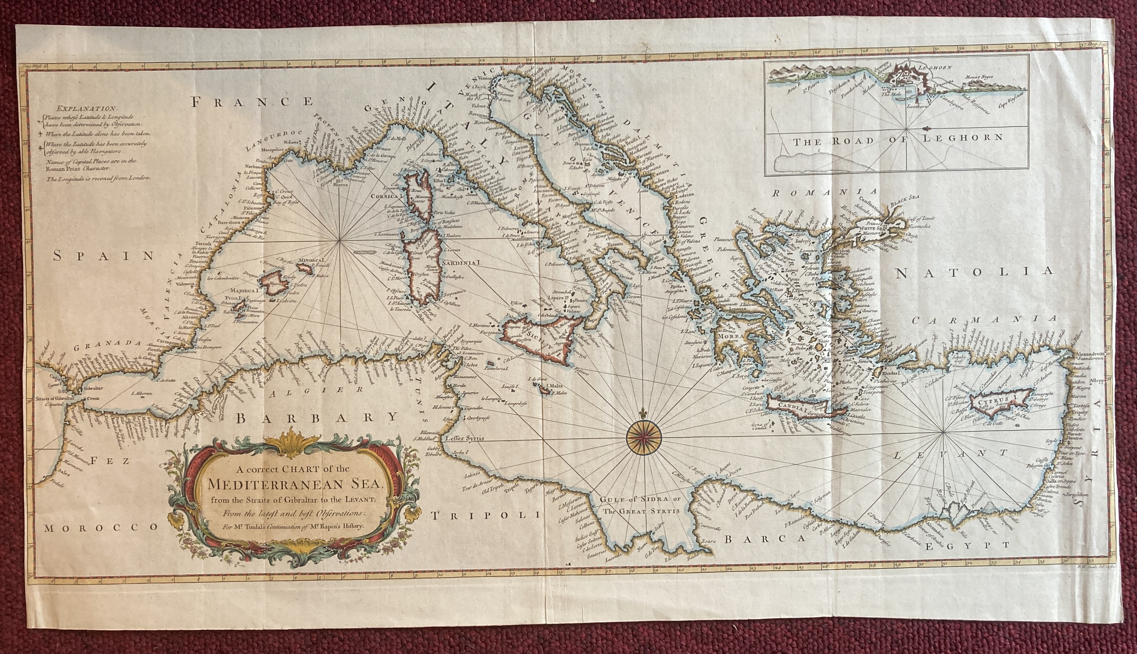 A CORRECT CHART OF THE MEDITERRANEAN SEA  Barnebys