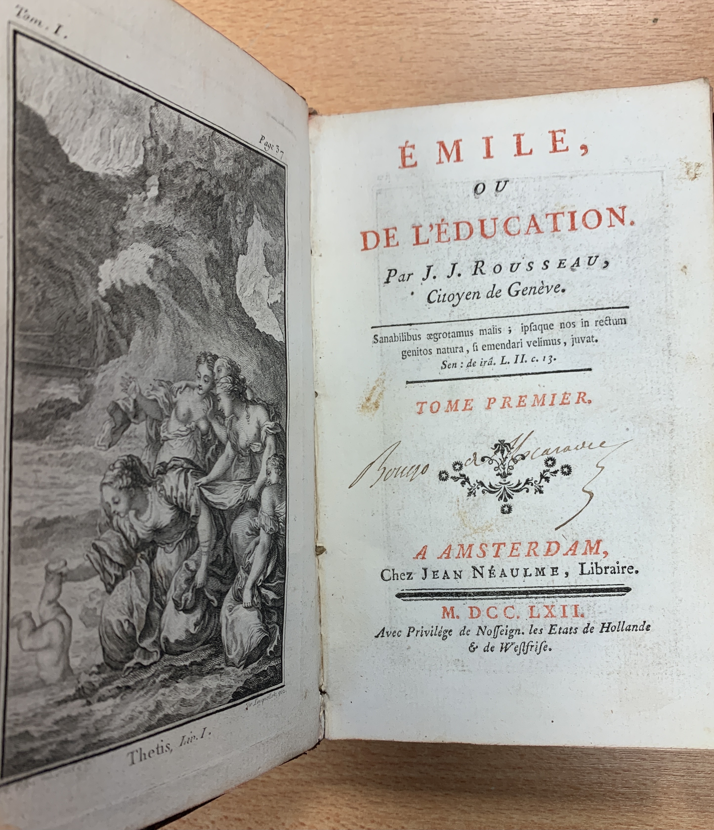 Emile ou de l'éducation par ROUSSEAU, Jean-Jacques: Bon Couverture ...